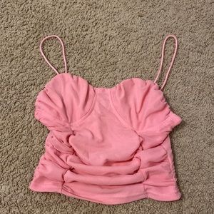 Pink shriveled top